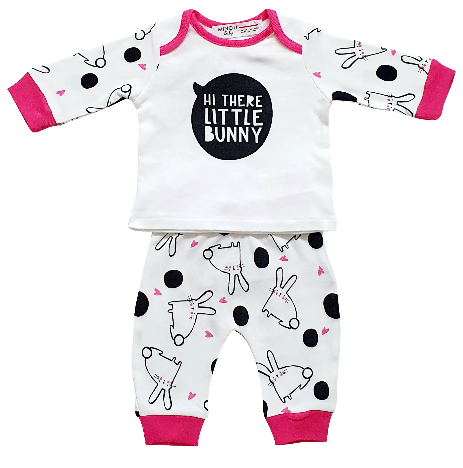 Minoti Girls Top And Leggings Set (0-12mths)