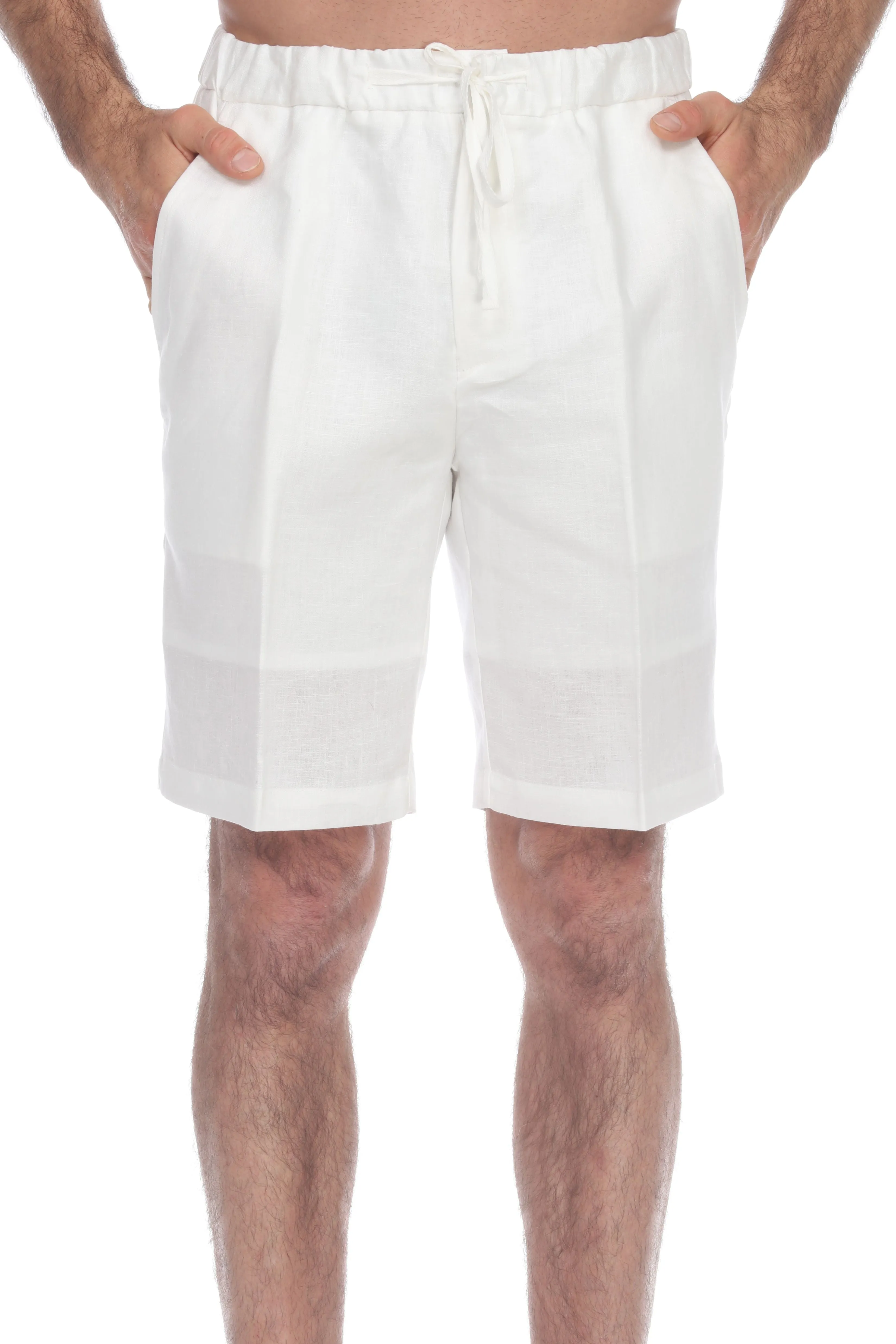 Mojito Men's Casual Resort Wear Drawstring Shorts 100% Linen