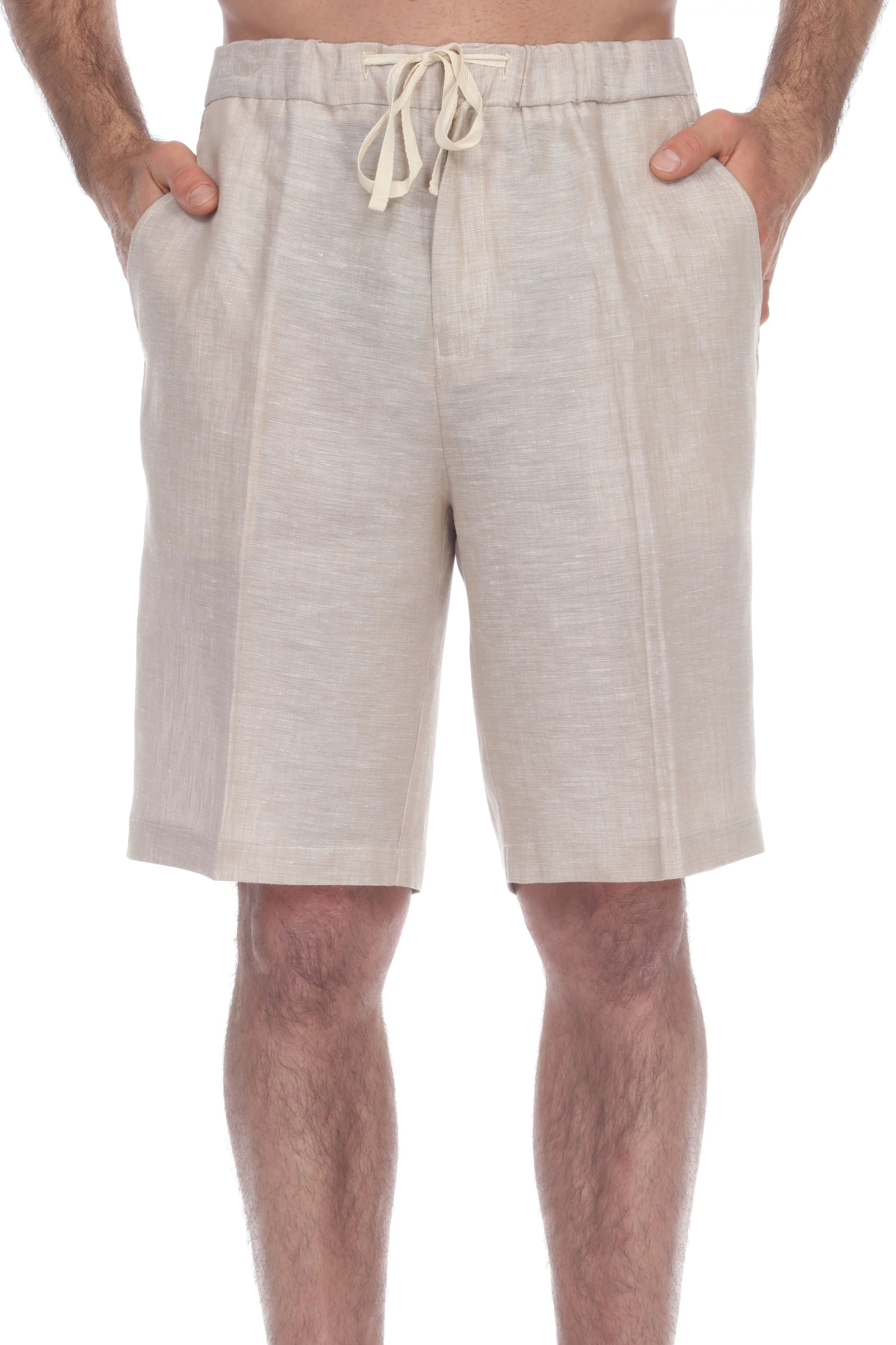 Mojito Men's Casual Resort Wear Drawstring Shorts 100% Linen