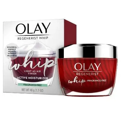 New - Olay Regenerist Whip Fragrance Free Face Moisturizer - 1.7oz