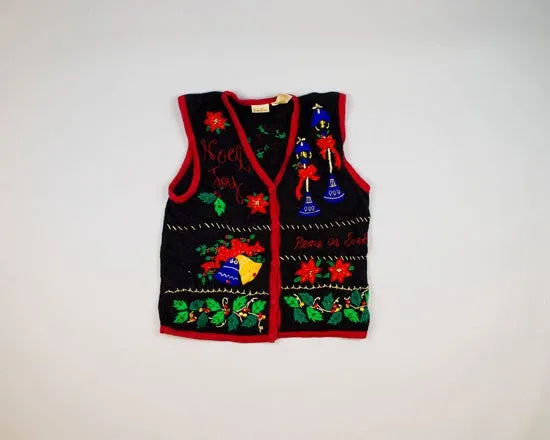 Noel, Joy, Peace On Earth-Small Christmas Sweater