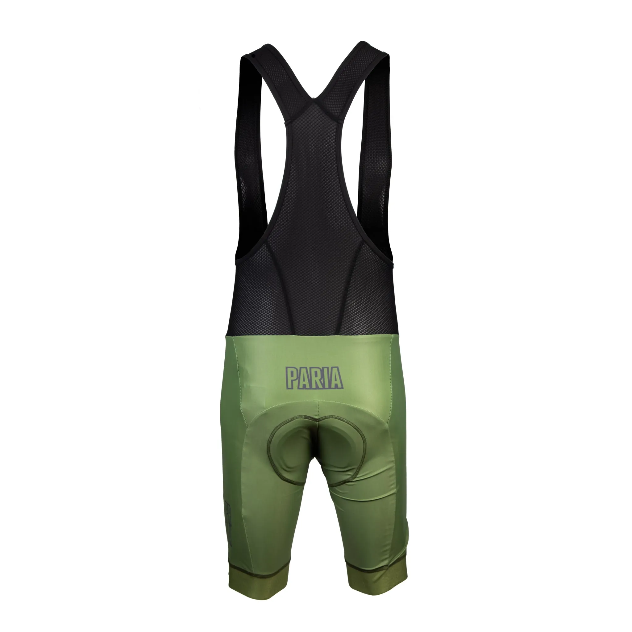 Olive Green Mens Cycling Bib Shorts