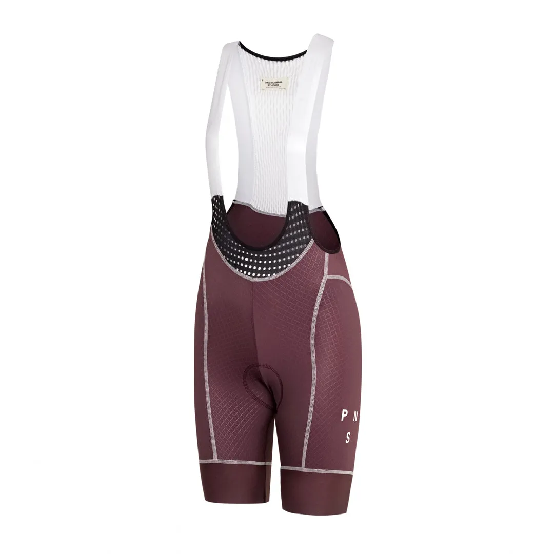 PAS NORMAL STUDIOS Mechanism Women Bib Shorts SS23 - Light Burgundy