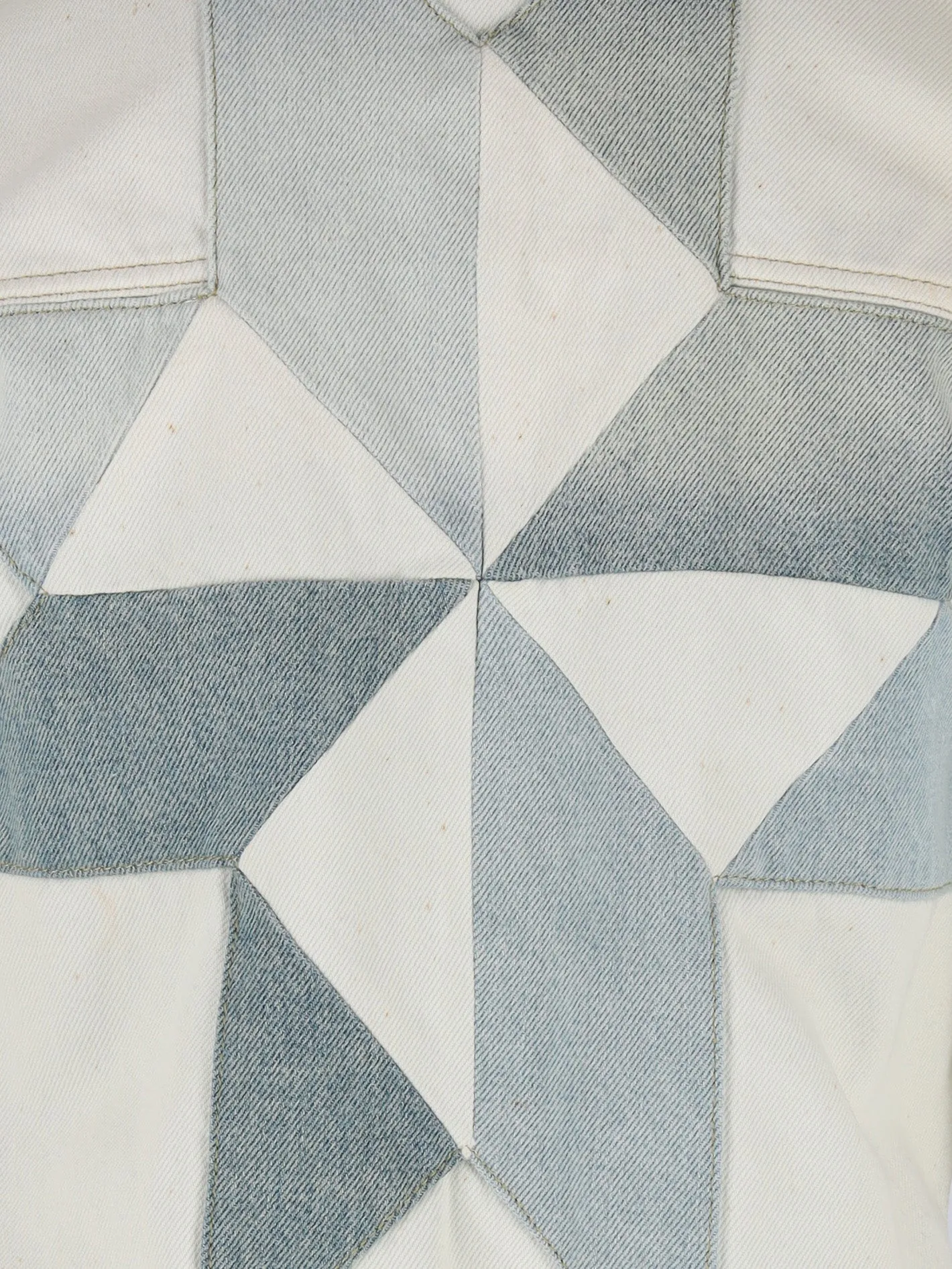 patchwork-detail denim jacket