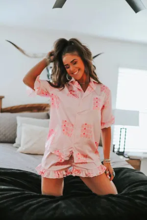 PINK HOWDY PAJAMA SET