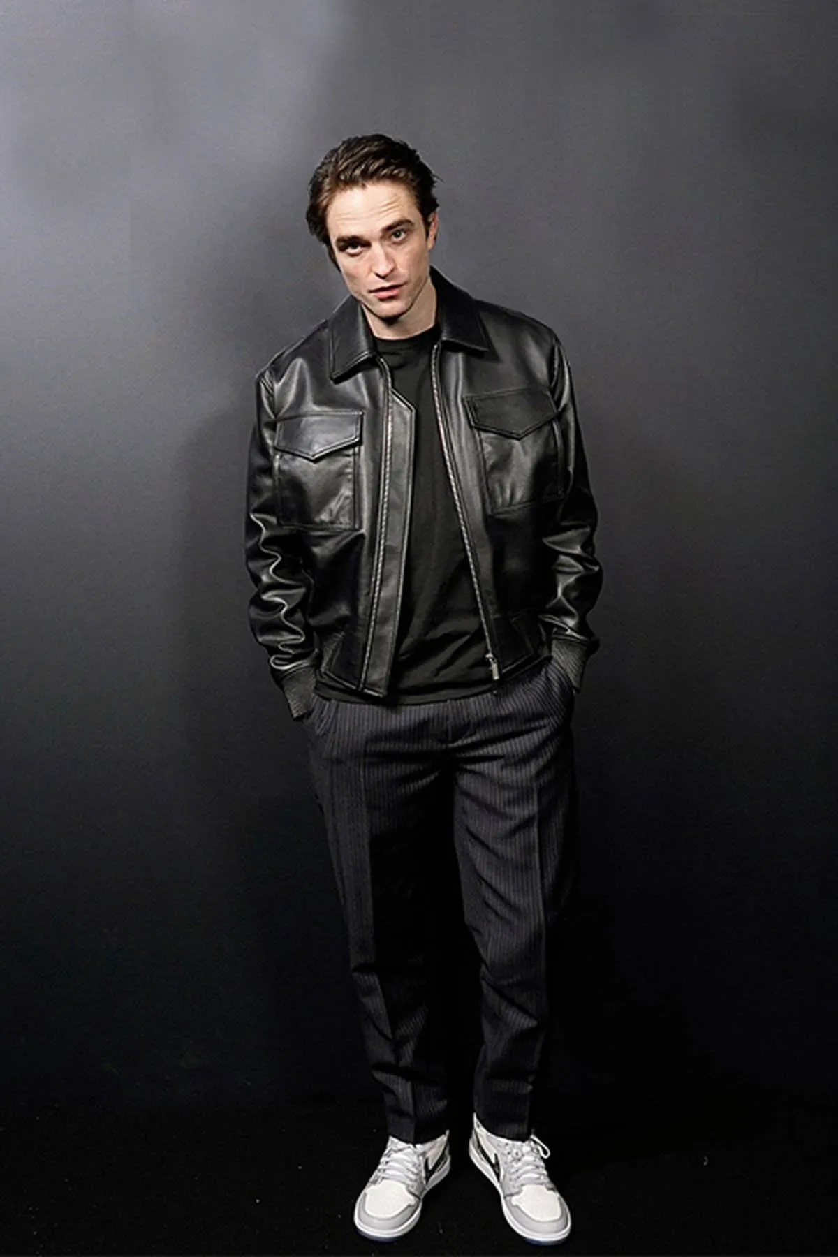 Robert Pattinson Stylish Leather Jacket