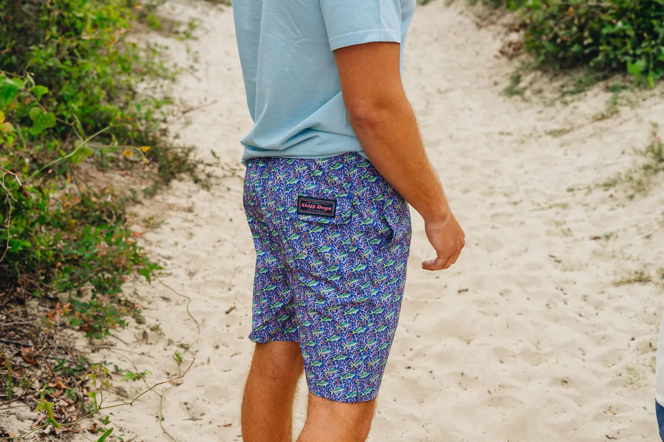 Staghorn Swim: Swim Trunks - Blue/Mint