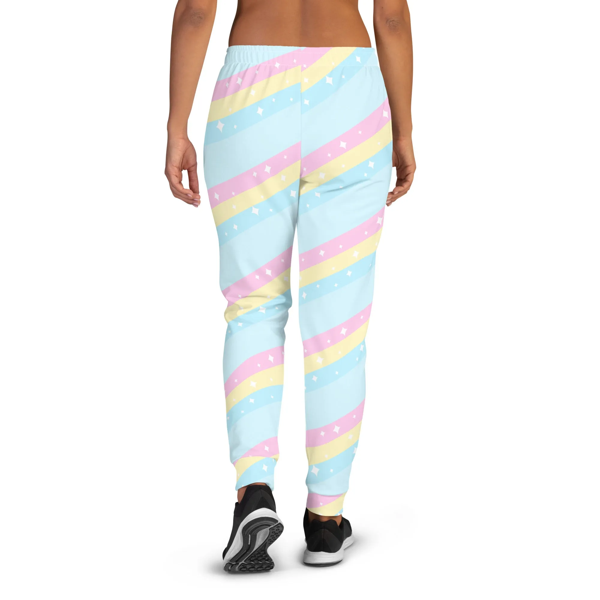 Teatime Fantasy Blue Rainbow Women's Joggers