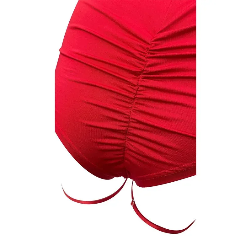 Trendy Exotic High Waist Pole Dancing Shorts