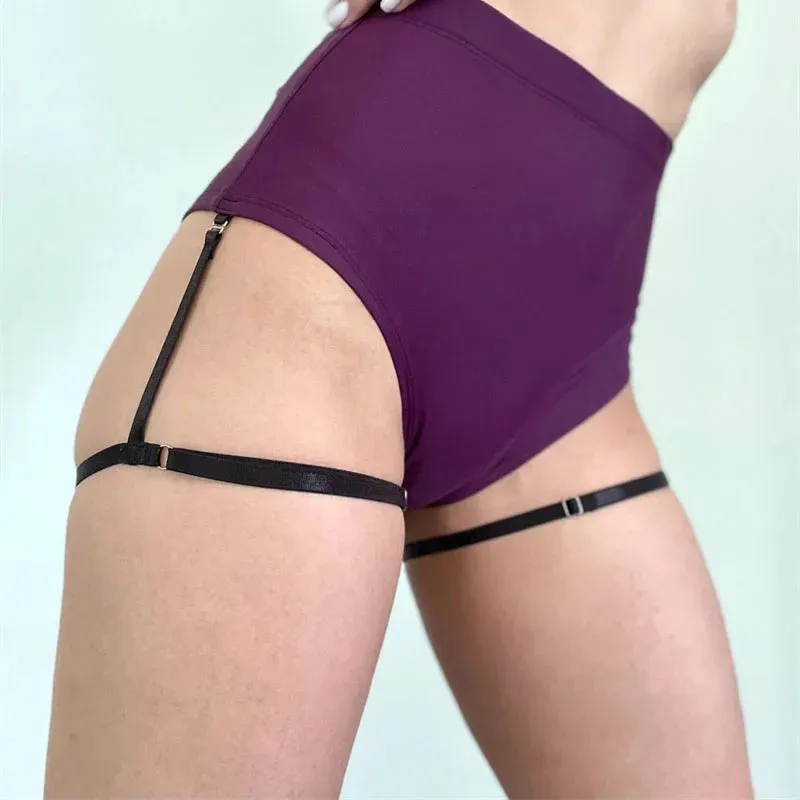 Trendy Exotic High Waist Pole Dancing Shorts