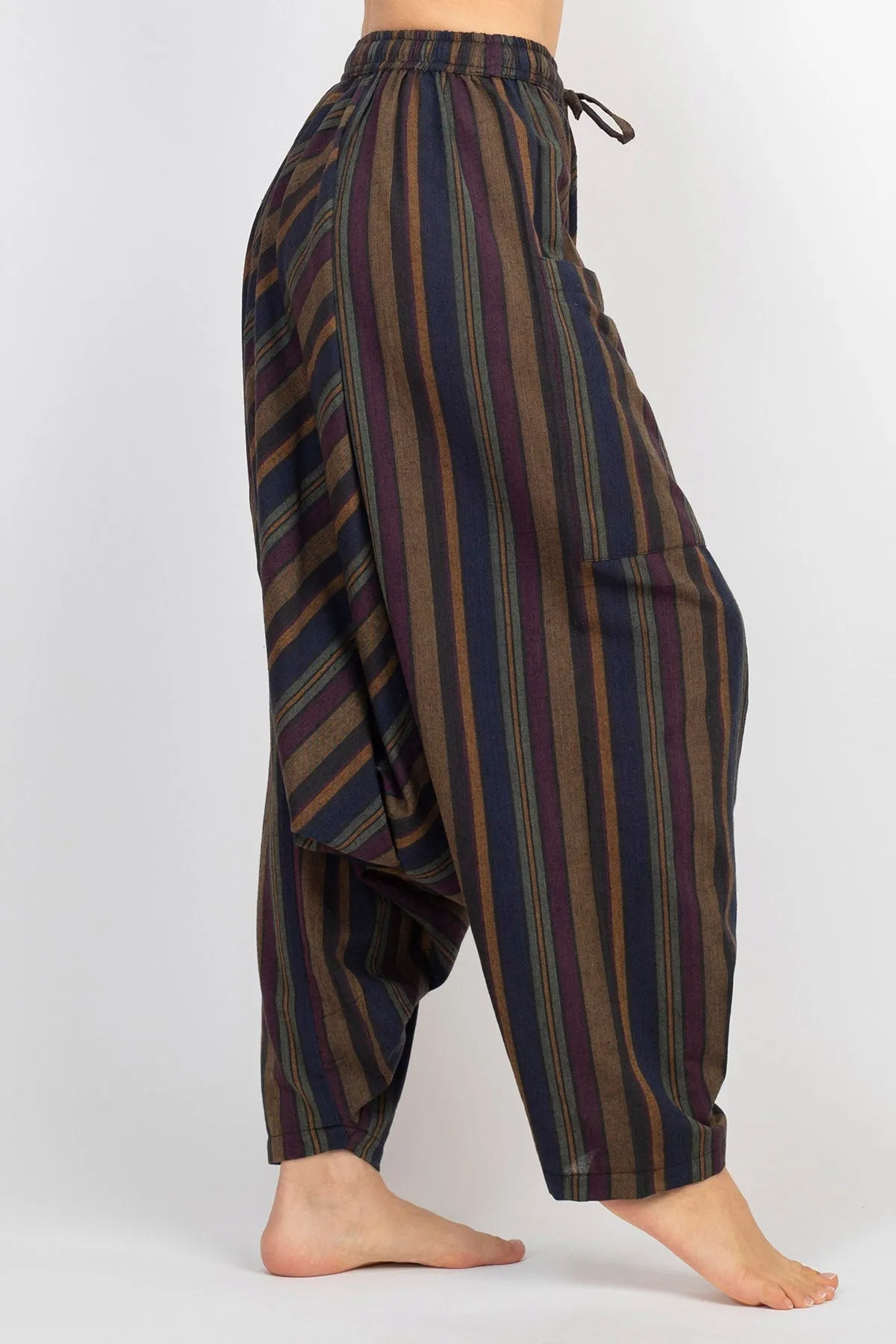 Unisex Drop-Crotch Harem Pants