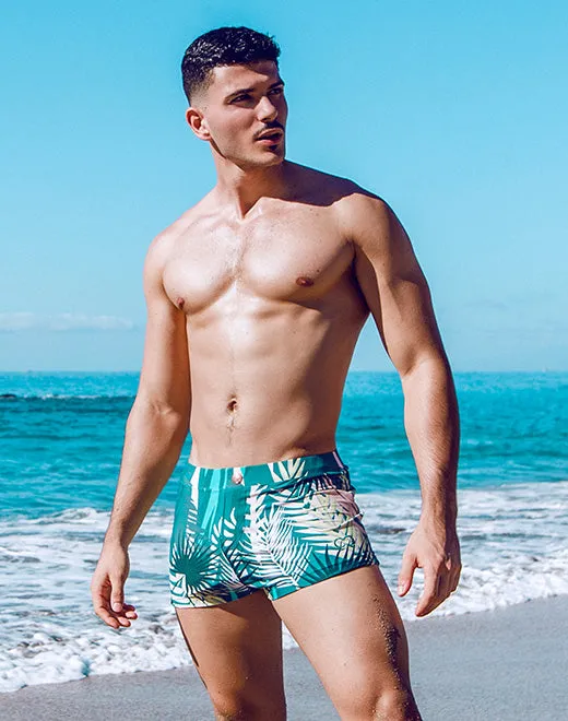 V60 SWIM TRUNK - FEUILLE GREEN