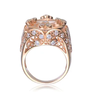 Victoire Morganite Cubic Zirconia Solitairie Size 7 Ring