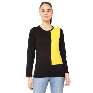 Vimal Jonney Yellow Color Full Sleeve Tshirt For Women