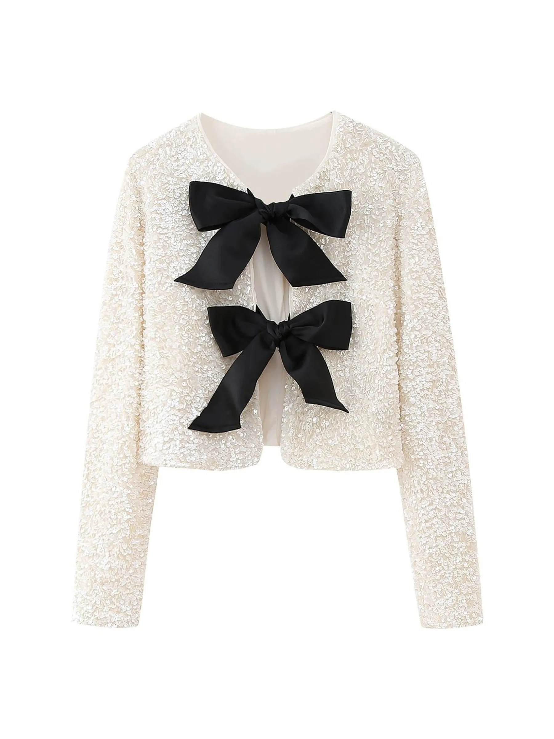 Wendy Sequin Bow Jacket