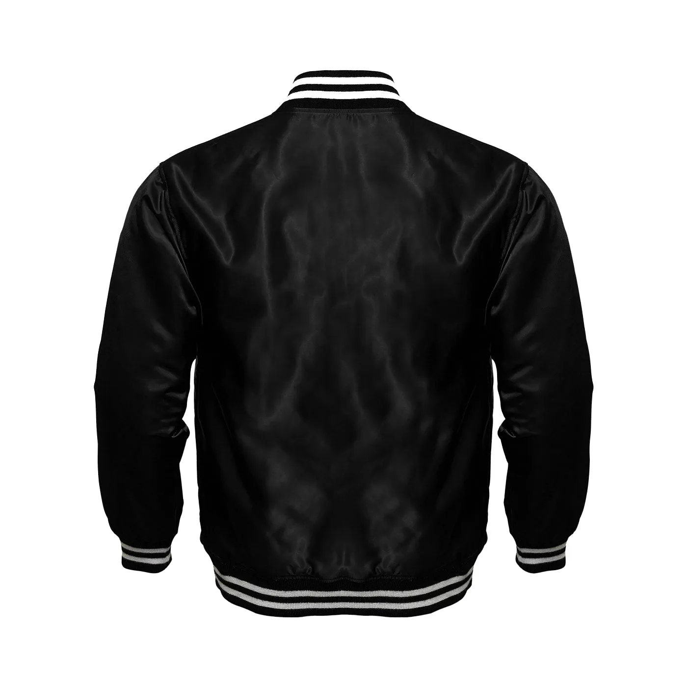 Women Satin Jacket All Black