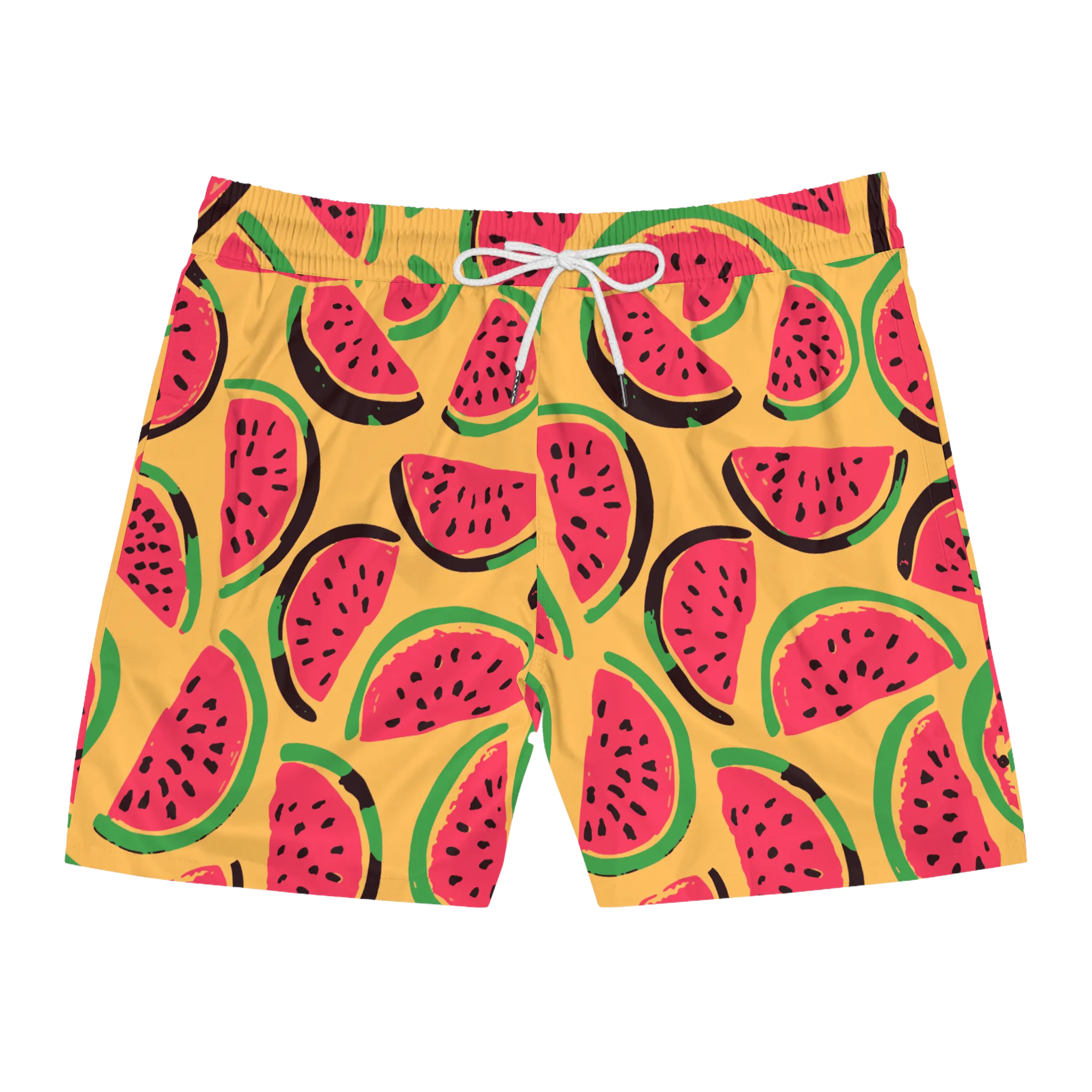 Yellow Watermelon Swim Trunks